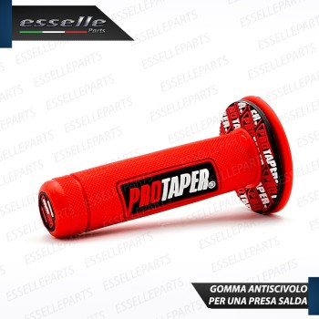 Manopole Antiscivolo - ROSSO - specifiche per moto, motorini, scooter, quad Cagiva