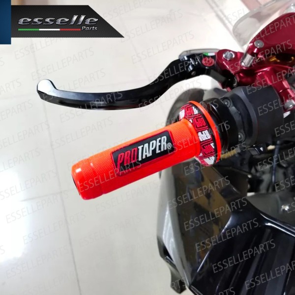 Manopole Antiscivolo - ROSSO - specifiche per Honda moto