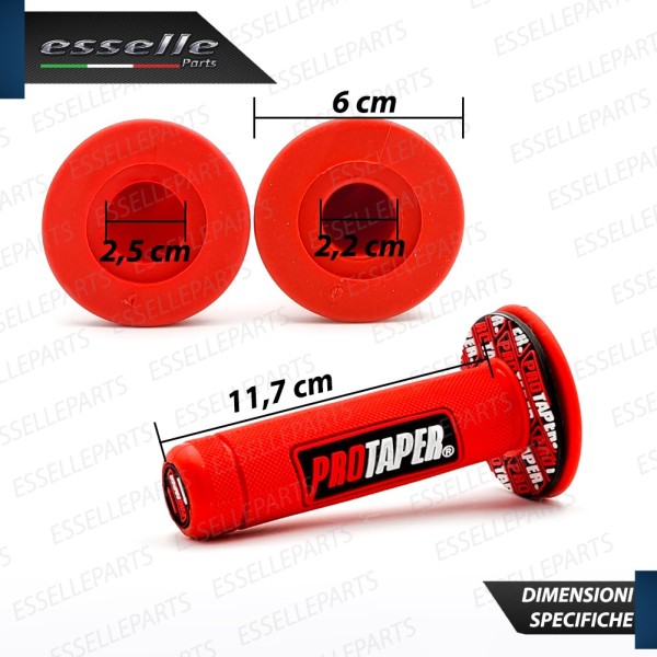 Manopole Antiscivolo - ROSSO - specifiche per Suzuki moto