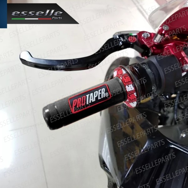 Manopole Antiscivolo - NERO ROSSO - specifiche per Moto Guzzi