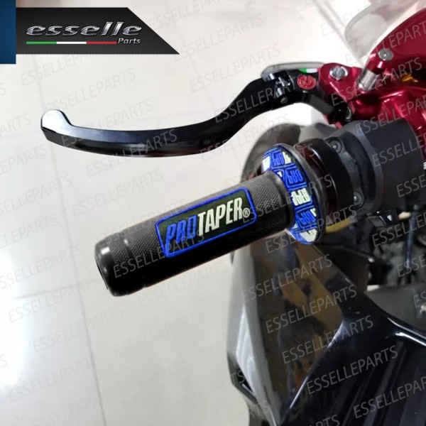 Manopole Antiscivolo - NERO BLU - specifiche per Aprilia