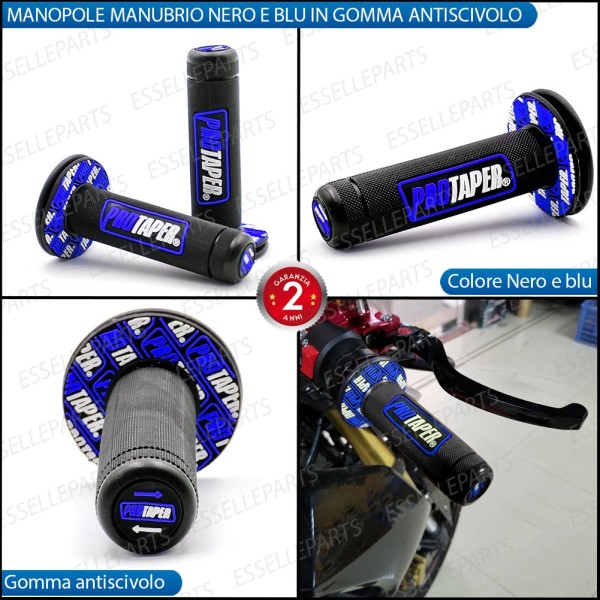 Manopole Antiscivolo - NERO BLU - specifiche per Honda moto