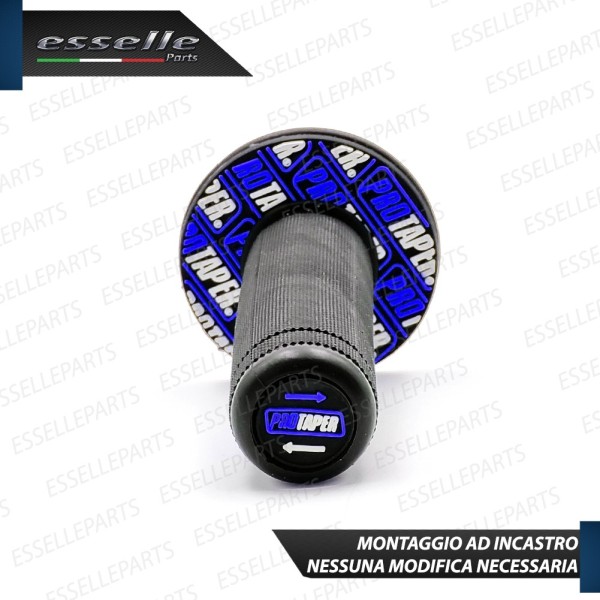 Manopole Antiscivolo - NERO BLU - specifiche per moto, motorini, scooter, quad Ktm
