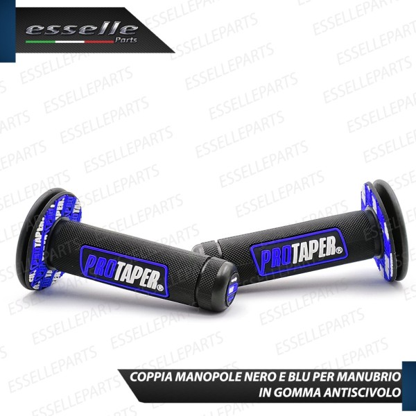 Manopole Antiscivolo - NERO BLU - specifiche per Peugeot moto