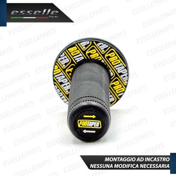 Manopole Antiscivolo - NERO GIALLO - specifiche per Ducati