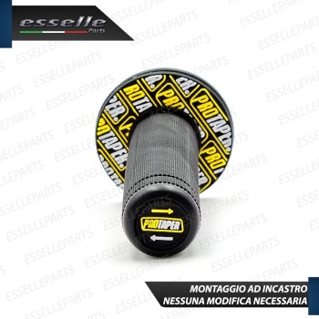 Manopole Antiscivolo - NERO GIALLO - specifiche per Ducati