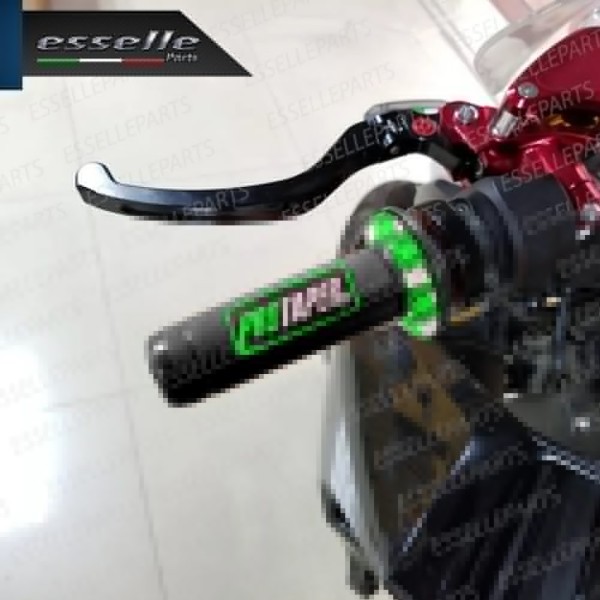 Manopole Antiscivolo - NERO VERDE - specifiche per Kymco