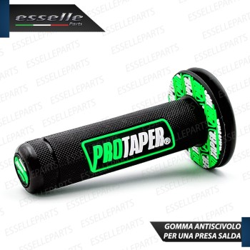 Manopole Antiscivolo - NERO VERDE - specifiche per moto, motorini, scooter, quad Sym