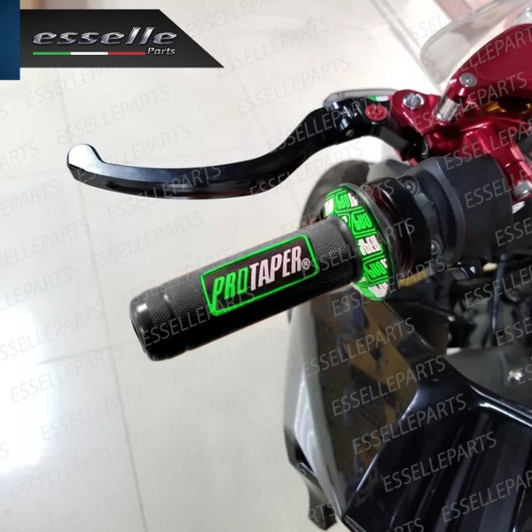 Manopole Antiscivolo - NERO VERDE - specifiche per Triumph