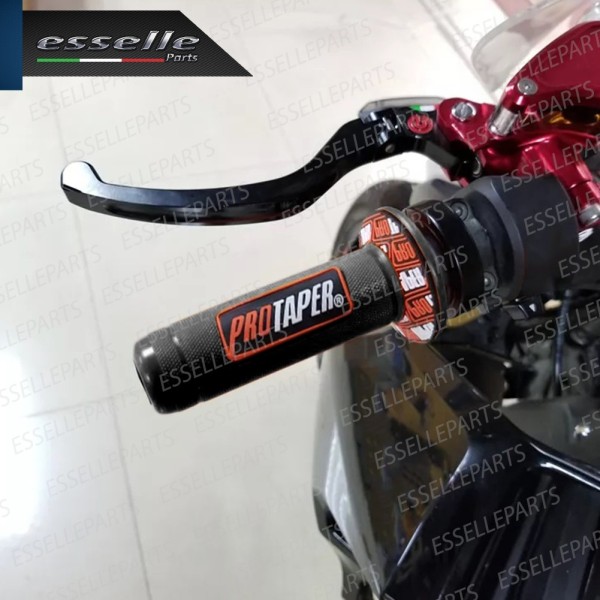 Manopole Antiscivolo - NERO ARANCIONE - specifiche per Honda moto