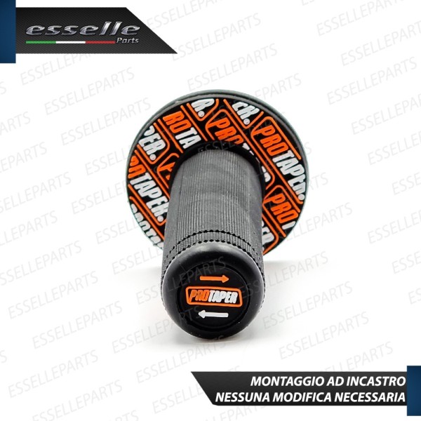 Manopole Antiscivolo - NERO ARANCIONE - specifiche per Suzuki moto