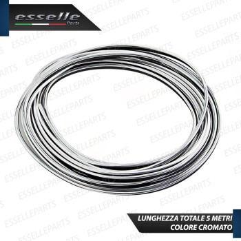 Bordo - CROMATO - Profilo 5 metri ad incastro per Cruscotti Interni Auto in PVC Modellabile Bordo - CROMATO - Profilo 5 metri ad incastro per Cruscotti Interni Auto in PVC Modellabile