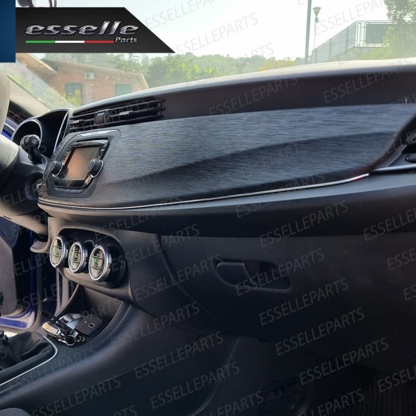 Bordo - CROMATO - Profilo 5 metri ad incastro per Cruscotti Interni Auto in PVC Modellabile