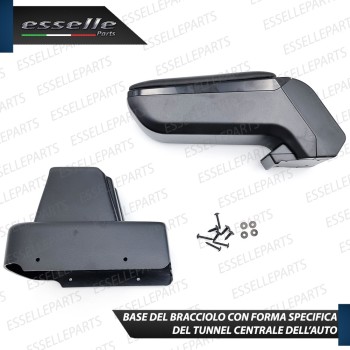 Bracciolo Portaoggetti in Eco Pelle Regolabile Specifico per ABARTH GRANDE PUNTO Bracciolo Portaoggetti in Eco Pelle Regolabile Specifico per ABARTH GRANDE PUNTO