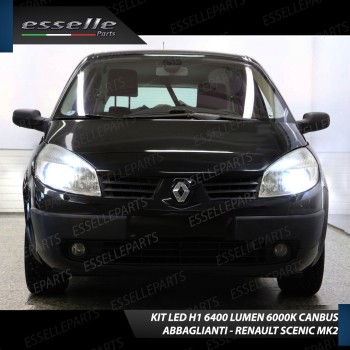 Kit Full LED H1 Abbaglianti 6400 Lumen 6000K RENAULT SCENIC 2 con fari a parabola Kit Full LED H1 Abbaglianti 6400 Lumen 6000K RENAULT SCENIC 2 con fari a parabola