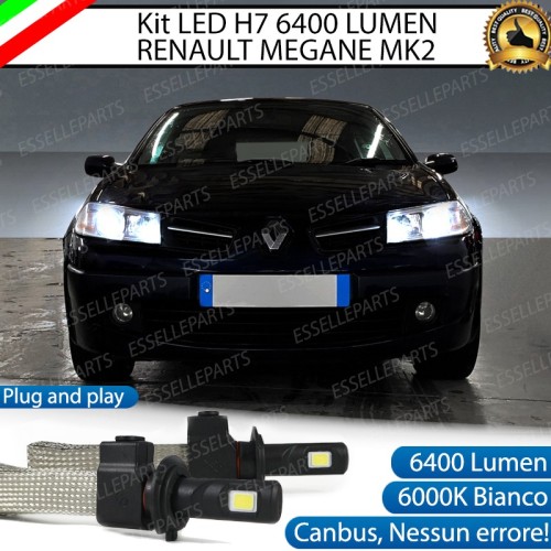 Kit Full LED H7 6400 LUMEN Anabbaglianti RENAULT MEGANE II