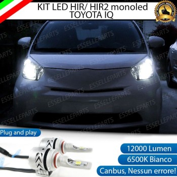 Kit Full Led monoled HIR/HIR2 6500k canbus lampade per TOYOTA IQ