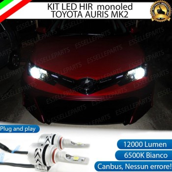 Kit Full Led monoled HIR/HIR2 6500k canbus lampade per TOYOTA AURIS II