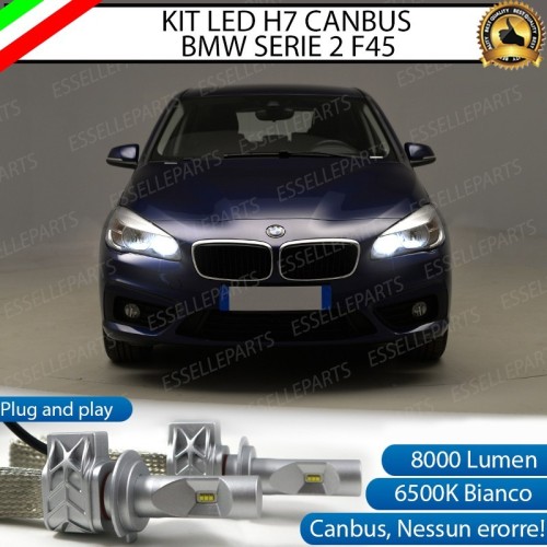 Kit Full LED H7 8000 LUMEN Abbaglianti BMW SERIE 2 F45 F46 6000K Bianco