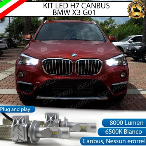 Kit Full LED H7 8000 LUMEN Abbaglianti BMW X3 G01