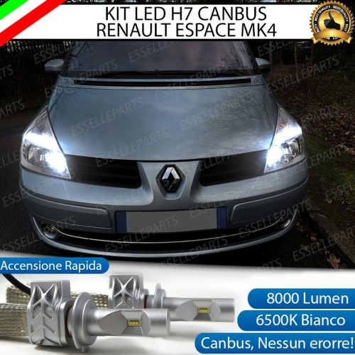 Kit Full LED H7 8000 LUMEN Abbaglianti RENAULT ESPACE IV