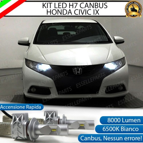 Kit Full LED H7 8000 LUMEN Abbaglianti HONDA CIVIC IX