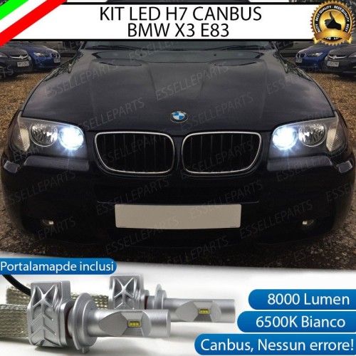 Kit Full LED H7 8000 LUMEN Abbaglianti BMW X3 E83