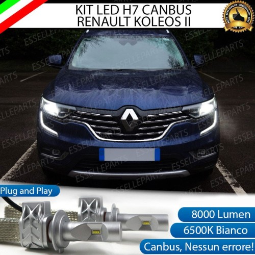 Kit Full LED H7 8000 LUMEN Anabbaglianti RENAULT KOLEOS II