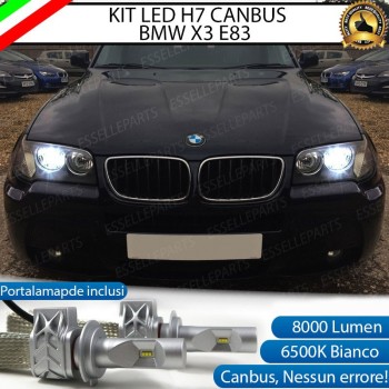 Kit Full LED H7 8000 LUMEN Anabbaglianti BMW X3 E83