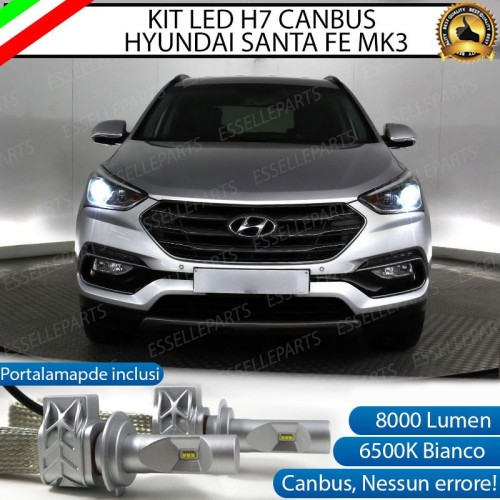 Kit Full LED H7 8000 LUMEN Anabbaglianti HYUNDAI SANTA FE III