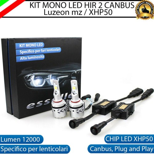 Kit Mono led HIR/HIR2 12000 Lumen 6000K bianco Anabbaglianti FORD RANGER RESTYLING