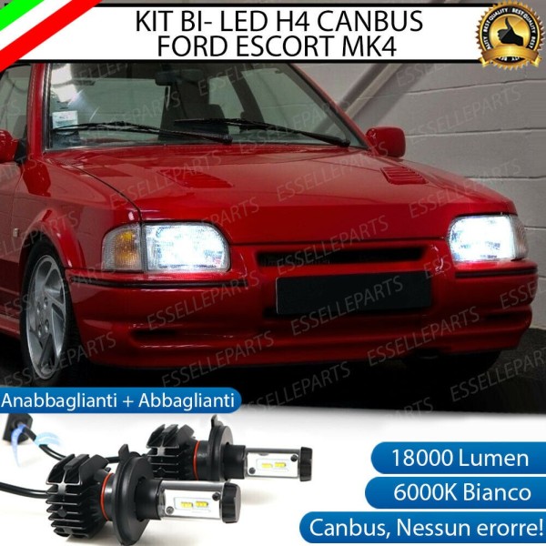 Kit Full LED H4 18000 LUMEN Anabbaglianti + Abbaglianti per FORD ESCORT IV