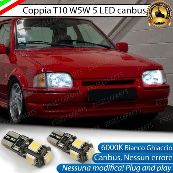 Luci posizione T10 W5W 5 LED Canbus FORD ESCORT IV
