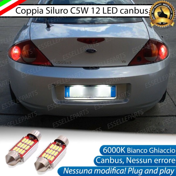 Luci Targa 12 LED Canbus 6000K per FORD COUGAR