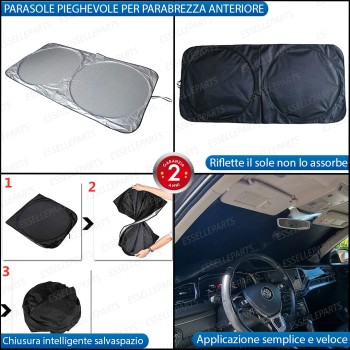 Parasole per Parabrezza Anteriore Pieghevole Salvaspazio