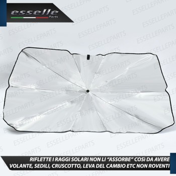 Parasole per auto parabrezza anteriore ombrello portatile pieghevole  130x75cm