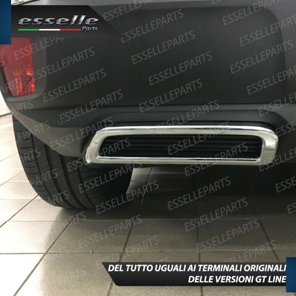 Terminale di scarico cromato finalino CITROEN C5 AIRCROSS