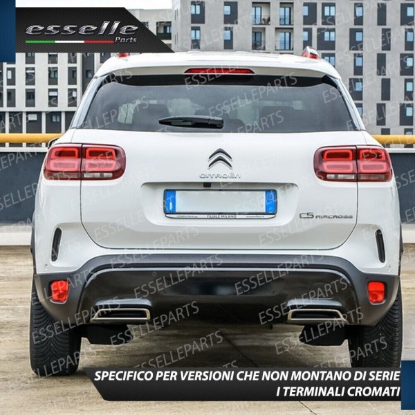 Terminale di scarico cromato finalino CITROEN C5 AIRCROSS