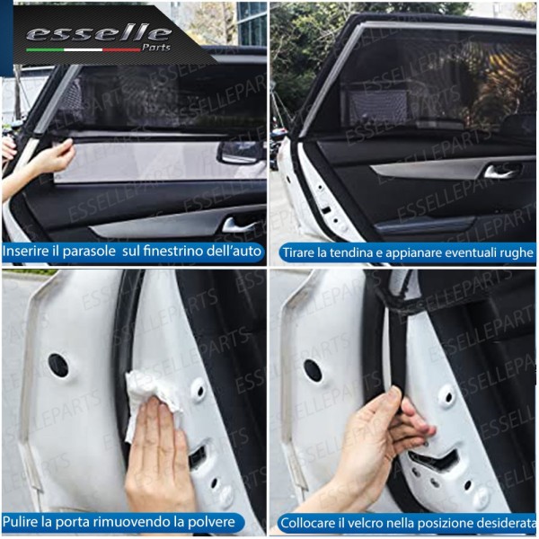 Coppia Tendine Parasole Oscuramento per Finestrini