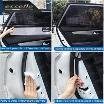 Coppia Tendine Parasole Oscuramento per Finestrini