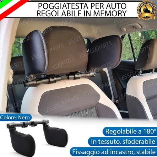 Poggiatesta da Viaggo Memory Foam in Tessuto Regolabile per bambini e adulti