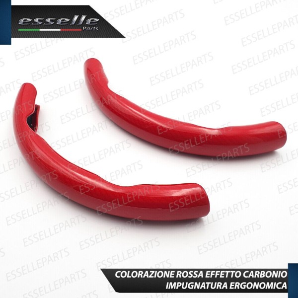 Cover per Volante Effetto Carbonio Rosso Antiscivolo per Auto