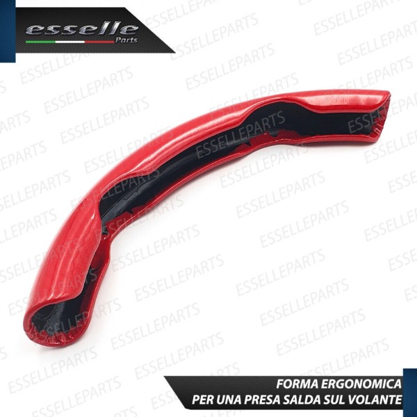 Cover per Volante Effetto Carbonio Rosso Antiscivolo per Auto