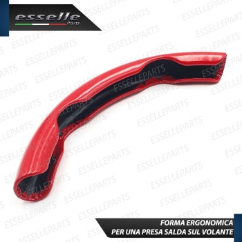Cover per Volante Effetto Carbonio Rosso Antiscivolo per Auto