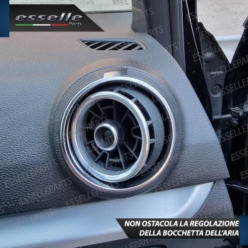 Inserti Bocchette Aria Condizionata per Audi Q2 Argento
