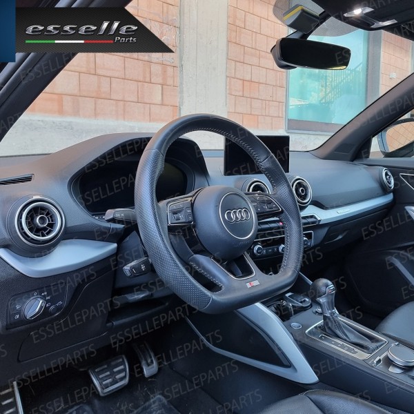 Inserti Bocchette Aria Condizionata per Audi Q2 Argento