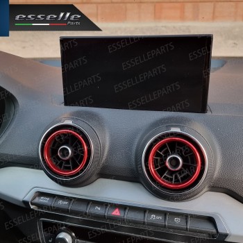 Inserti Bocchette Aria Condizionata per Audi Q2 Rosso