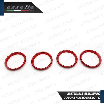 Inserti Bocchette Aria Condizionata per Audi A3 8V Rosso