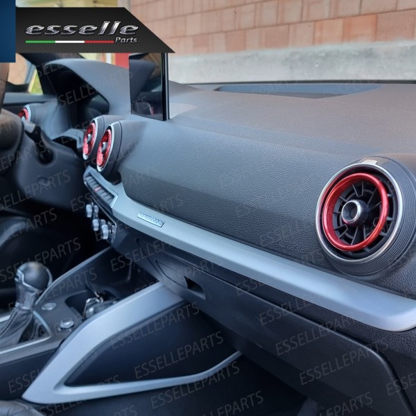 Inserti Bocchette Aria Condizionata per Audi A3 8V Rosso