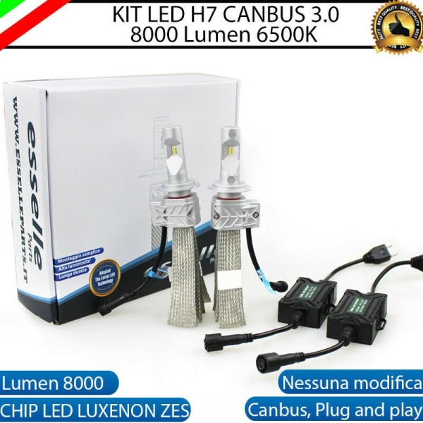 Kit Full LED H7 8000 LUMEN Abbaglianti OPEL INSIGNIA B